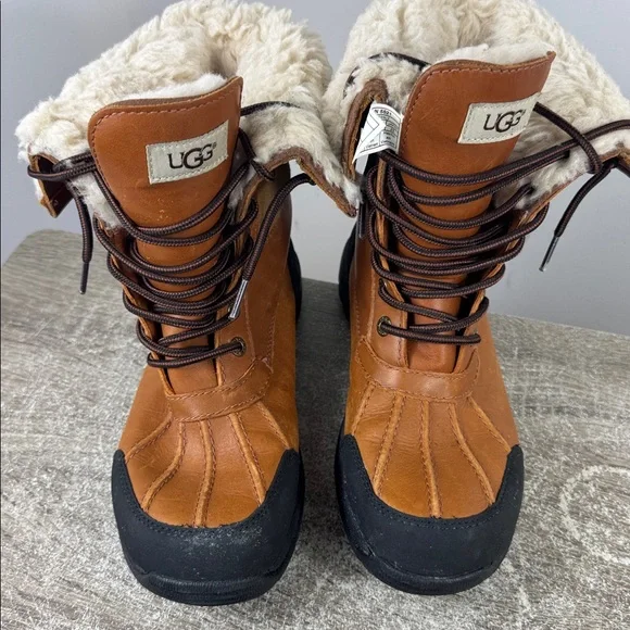Ugg Winter Snow Butte Boots Worchester Men Size 7 Women Size 8.5 Lined - Picture 3 of 10